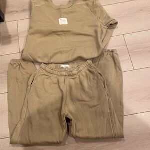 Zara Kids Matching Set in Tan